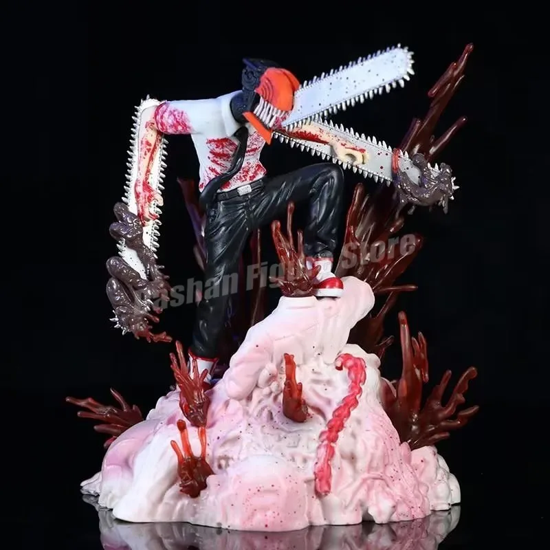 Gk Chainsaw Man Denji Pochita Action Figure Statue Makima Figurine Model Toys Collection Desktop Ornaments Demon Hunter Figures - Image 7