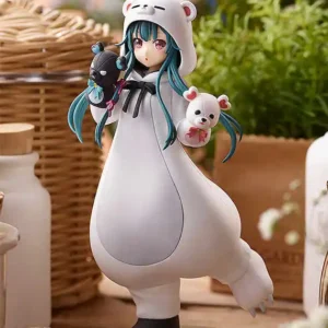 In Stock 18CM Bear Bravely Enter Another World Adventure Animation Illustration Yuna PVC Illustration Action Figure Toy