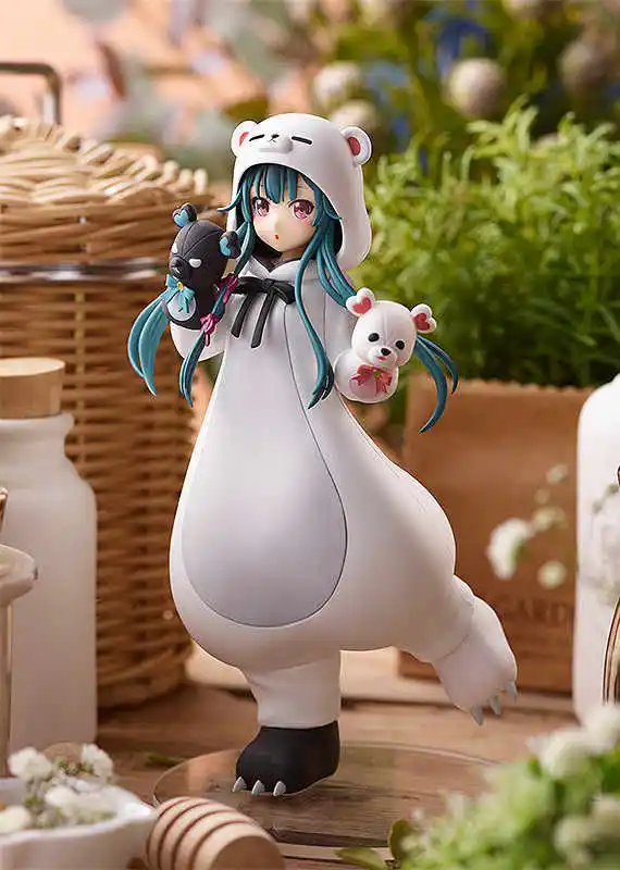 In Stock 18CM Bear Bravely Enter Another World Adventure Animation Illustration Yuna PVC Illustration Action Figure Toy