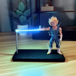 Vegeta Super Saiyan Magnetic Night Light Dragon Ball Z Anime Figure Kids Christmas Birthday Gift Study Goku Ambient Light‌