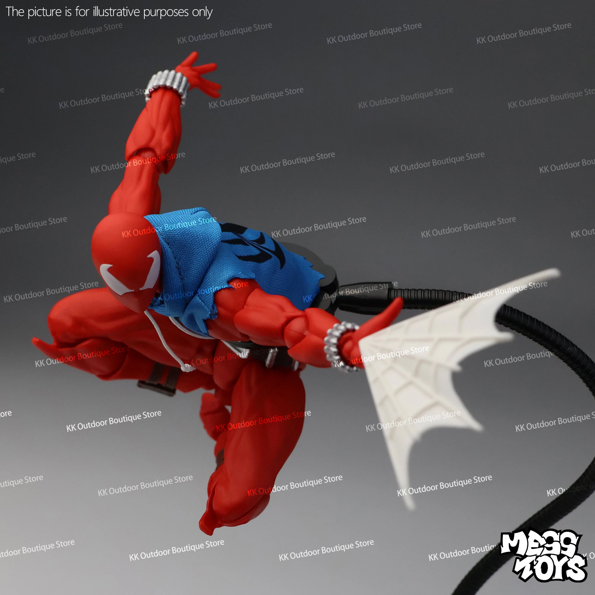 In Stock Mess Toys Scarlet Hero Scarlet Spider Man Messtoys Spiderman Anime Action Figure Figurine Statue Model Gifts Kids Toys - Image 5