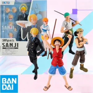 In Stock BANDAI Original Box S.H.Figuarts Sanji USOPP LUFFY RORONOA ZORO SHF Action Figure Model Gift for Kid Foam Box Packaging