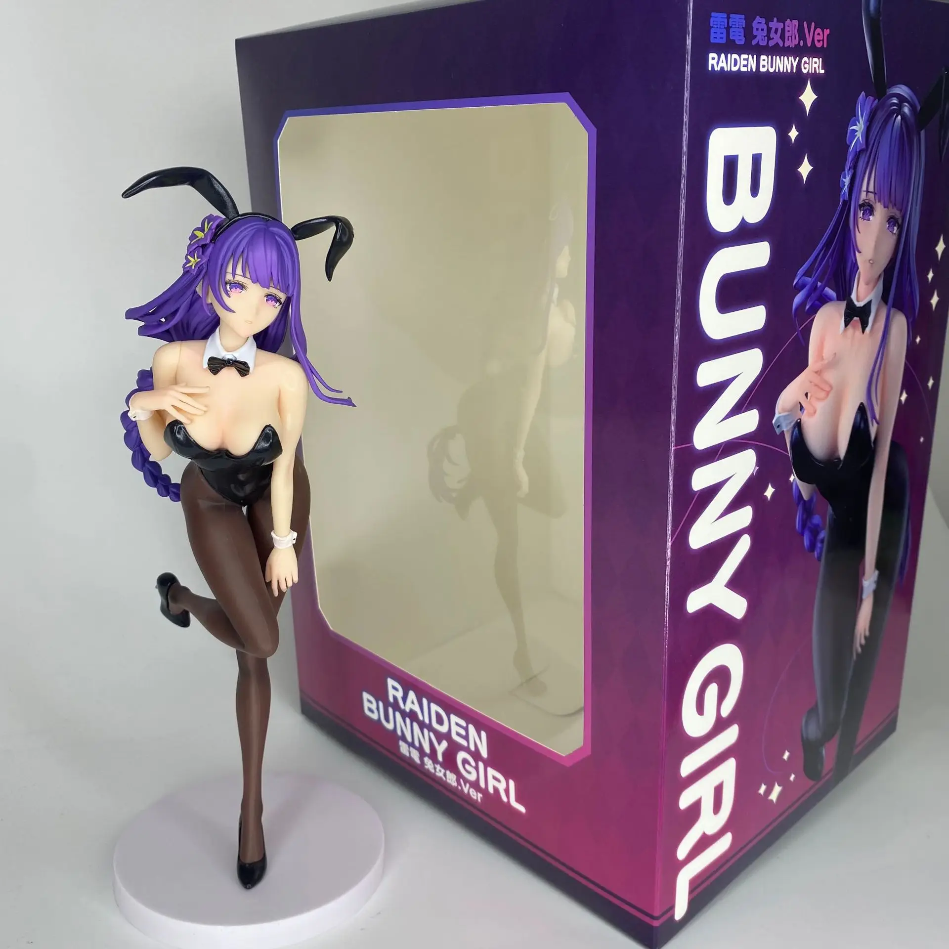 Genshin Impact Figure miHoYo Raiden Ei Beelzebul Anime Kafka Bunny Girl PVC Action Figure Toy Game Statue Adult Collection Model
