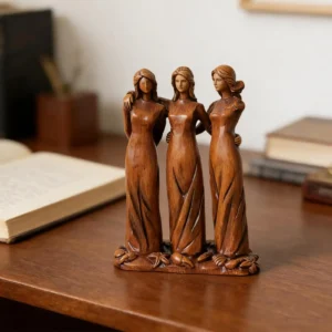 Three Sisters Statue Resin Girl Friendship Sculpture Sister Friendship Figurines Sisters Characters Three People Sculpture