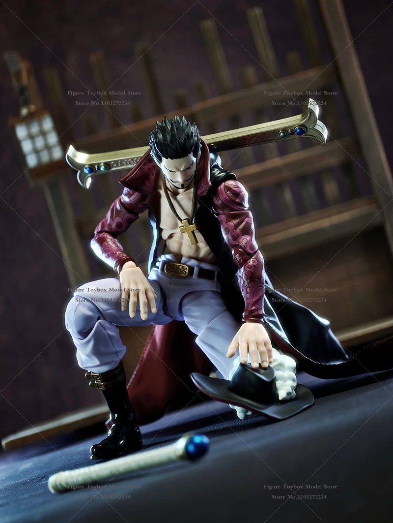 No Doll 1/12 Sea Hunter Man Action Figure Mini Stand Collar Hemline Cloak Toys Accesory For 6" Shf Dracule Mihawk Soldier Body - Image 5