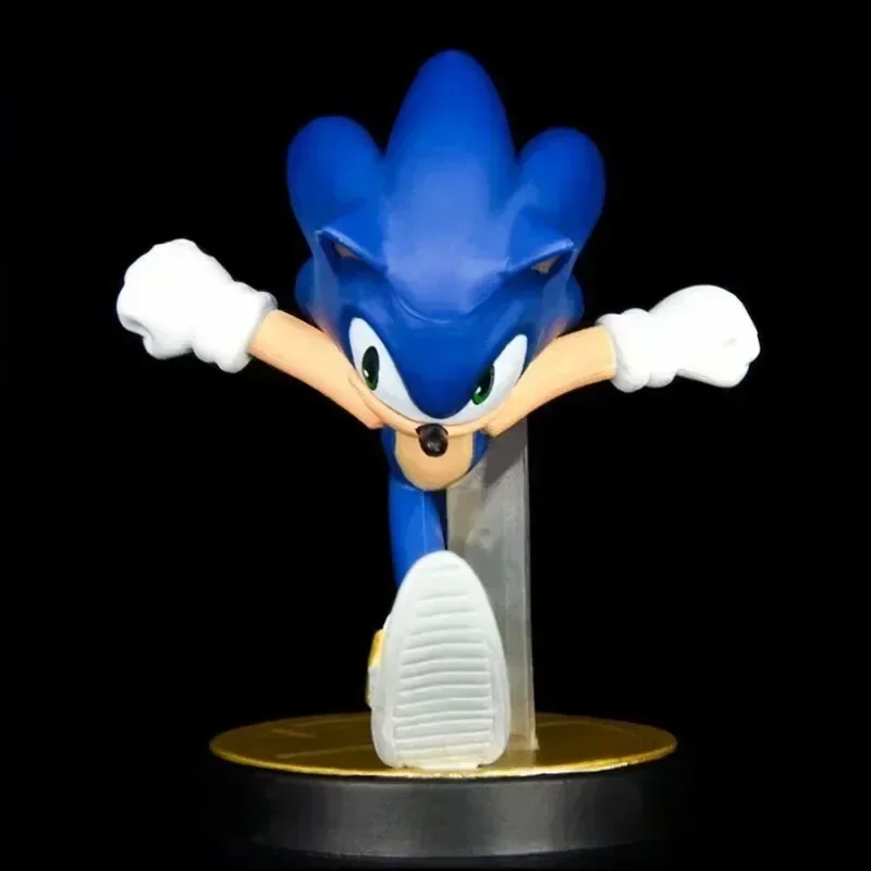 Sonics Anime Cartoon PVC Game Action Figures Sonics Scale Model Desktop Ornament Kids Christmas Birthday Gift Toy