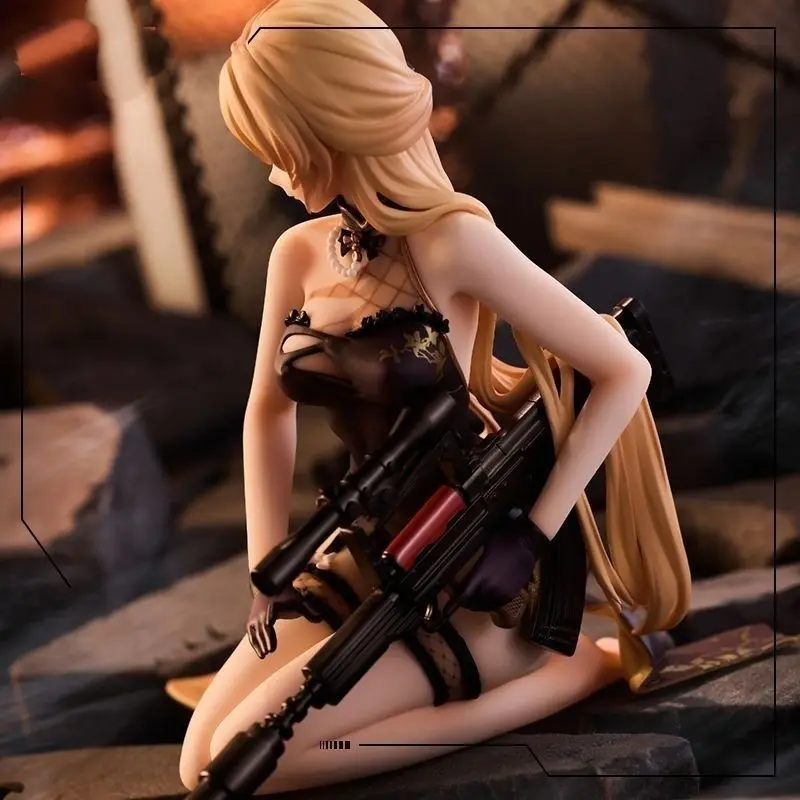 Game Girls Frontline Ots-14 Sitting Posture Action Figure Pvc Model Toys Doll Statue Desk Decor Car Ornament Collectible Gifts