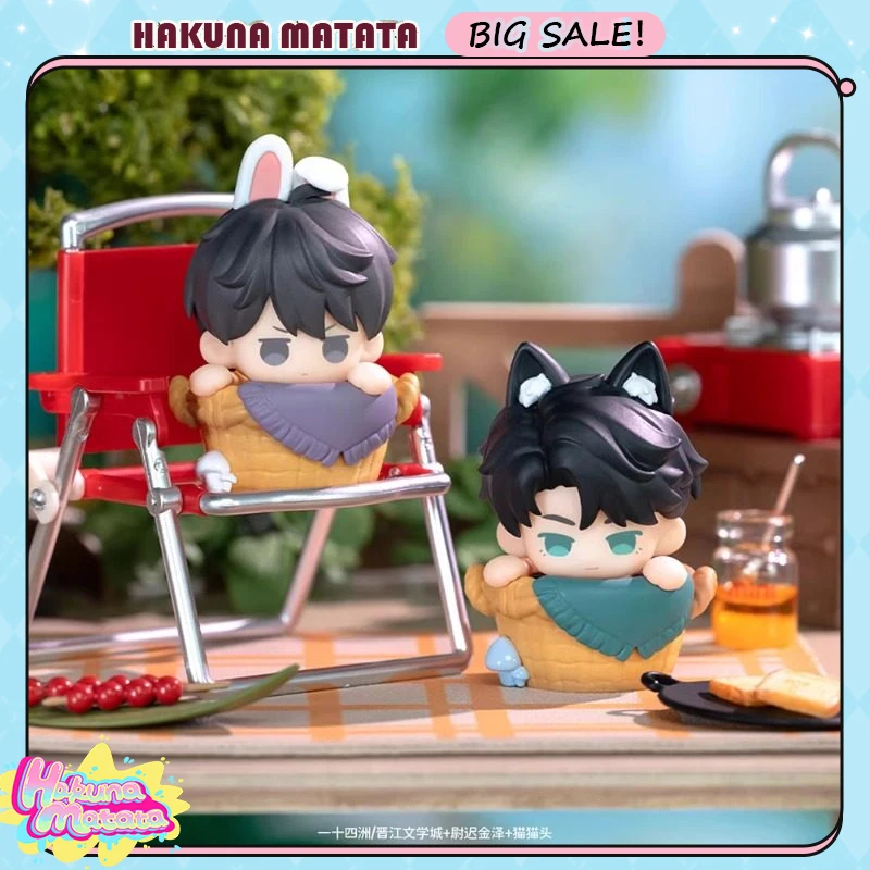 Authentic New Little Mushroom Anime Figure Mystery Box Lu Feng An Zhe Cute Doll Mini Particles Desktop Decor Collection Gift Toy