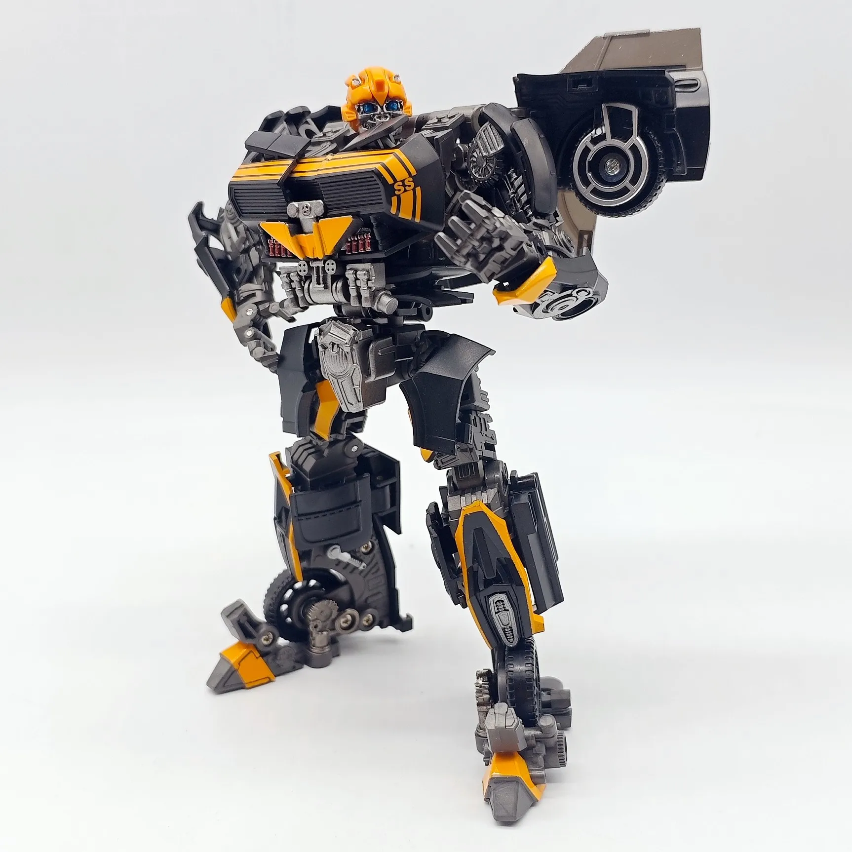 Baiwei Transformation TW1038 TW-1038 Darkly Bumblebee Movie Edition Alloy Robot Action Figure Statue Model Collectible Gift Toy