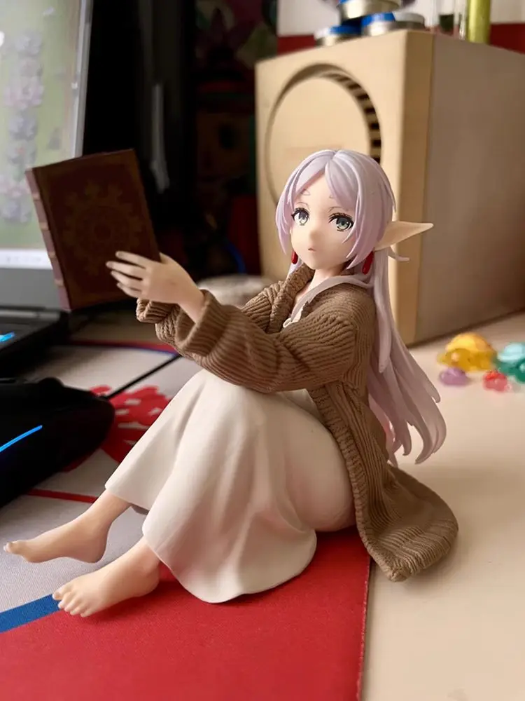 Original Genuine Taito Frieren: Beyond Journey'S End 13cm Frieren Sitting Posture Figures Collection Figures Model Toys - Image 6