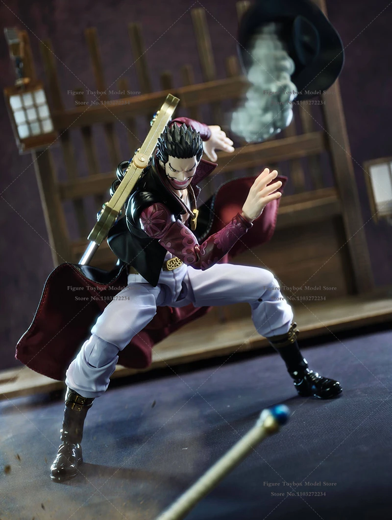 No Doll 1/12 Sea Hunter Man Action Figure Mini Stand Collar Hemline Cloak Toys Accesory For 6" Shf Dracule Mihawk Soldier Body - Image 4
