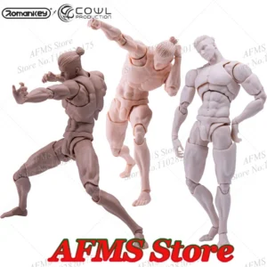 Romankey X COWL 1/12 Scale Super Flexible Joint Body 16.5Cm Strong Muscle Martial Arts Kung Fu Boy Action Figure Model Toys