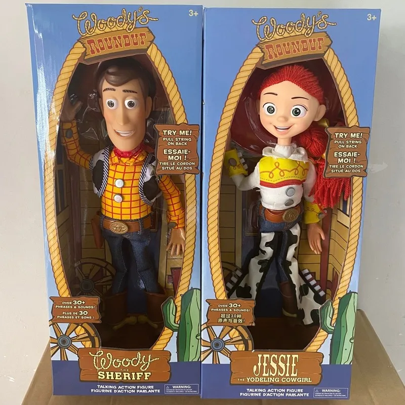 2025 In Stock New Toy Story 4 Talking Woody Jessie Action Figure Sing Soft Cute Anime Figure Decoration Birthday Model Toy Gift