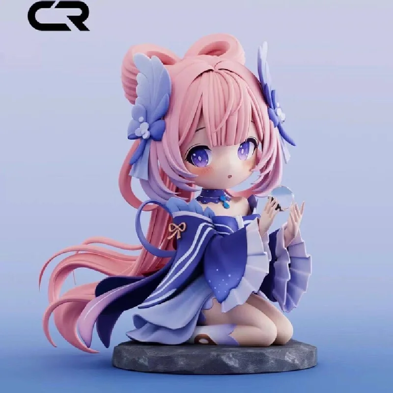 CR Bang Genshin Impact Sangonomiya Kokomi Chibi Figure Q Version Model Car Dashboard Desktop Ornament Gift For Game Fans