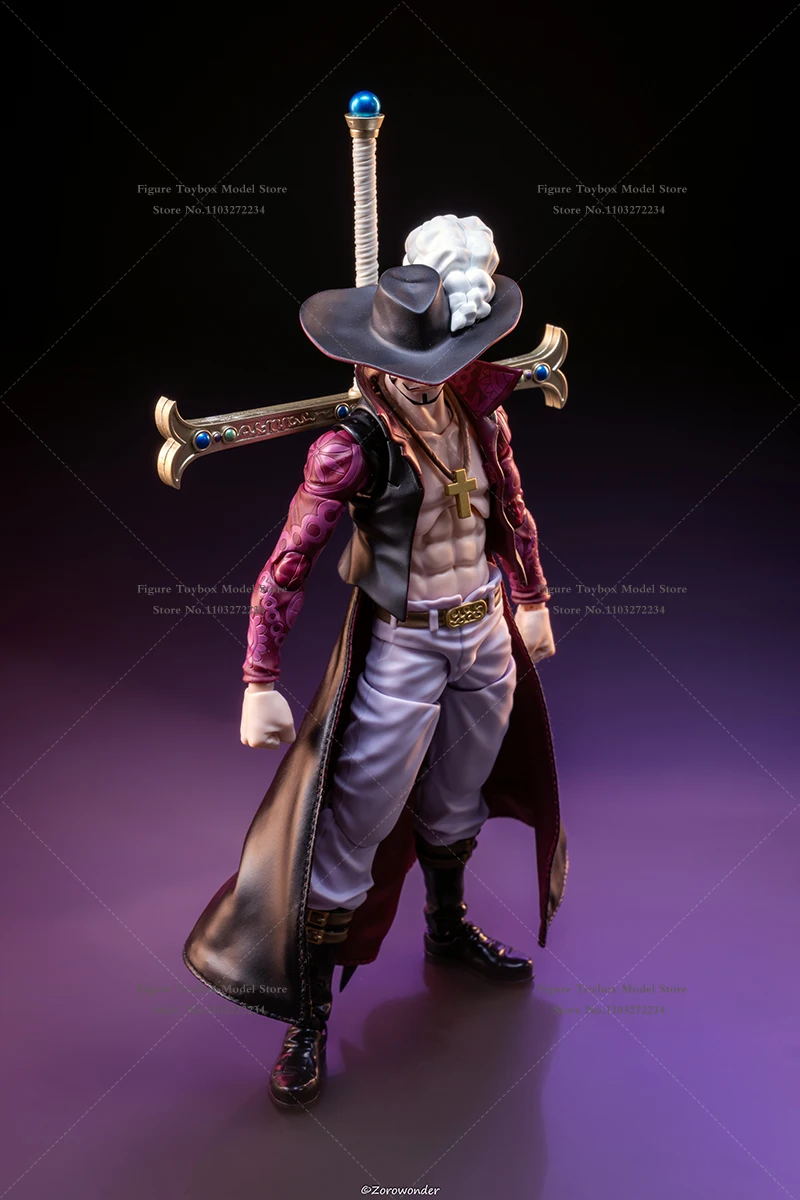 No Doll 1/12 Sea Hunter Man Action Figure Mini Stand Collar Hemline Cloak Toys Accesory For 6″ Shf Dracule Mihawk Soldier Body
