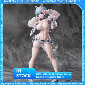 In Stock 26.5cm Bibi Buttons Near Future Cat Miu 1/6 Anime Figure Decoration Action Model Collection Statue Birthday Toys Gifts