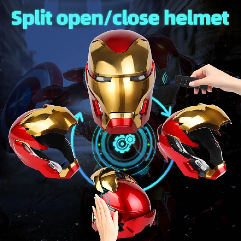 Spot Iron Man Mk5/Mk50 Cosplay Helmet 1:1 Scale Electric Open/Close Feature English Voice Control Collectible Toy For Adults - Image 4