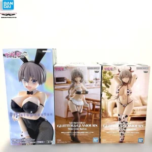 BANDAI BANPRESTO Uzaki Chan Wants To Hang Out! tsuki Uzaki swimsuit and tsuki Uzaki maid ver Action Figures Toy Collectible Gift