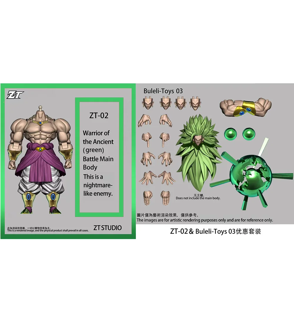 New ZT Studio Broly Action Figure Dragon Ball Z ZT01 ZT02 ZT03 MP SHF broly Anime Figurine Super Saiyan figure TOYS GIFTS - Image 10