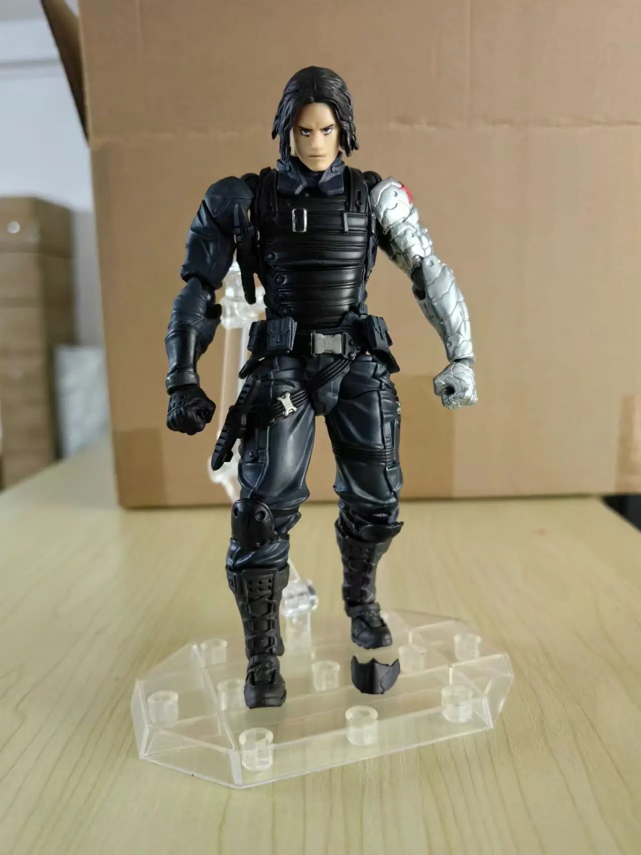 Kaiyodo Winter Soldier Revoltech AMAZING YAMAGUCHI Bucky Barnes Captain America Anime Action Figures toy birthday TOYS gifts - Image 4