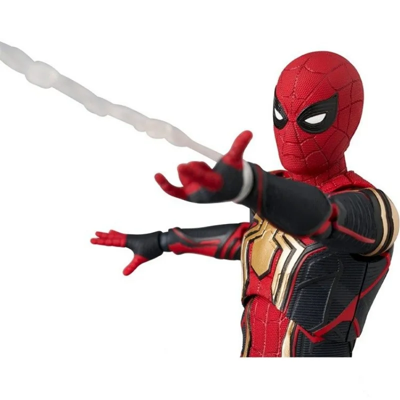 In Stock Original Marvel 1/12 Spider-Man Action Figures Medicom Mafex Spider-Man: No Way Home Fusion Suit Collectible Model Toy - Image 6