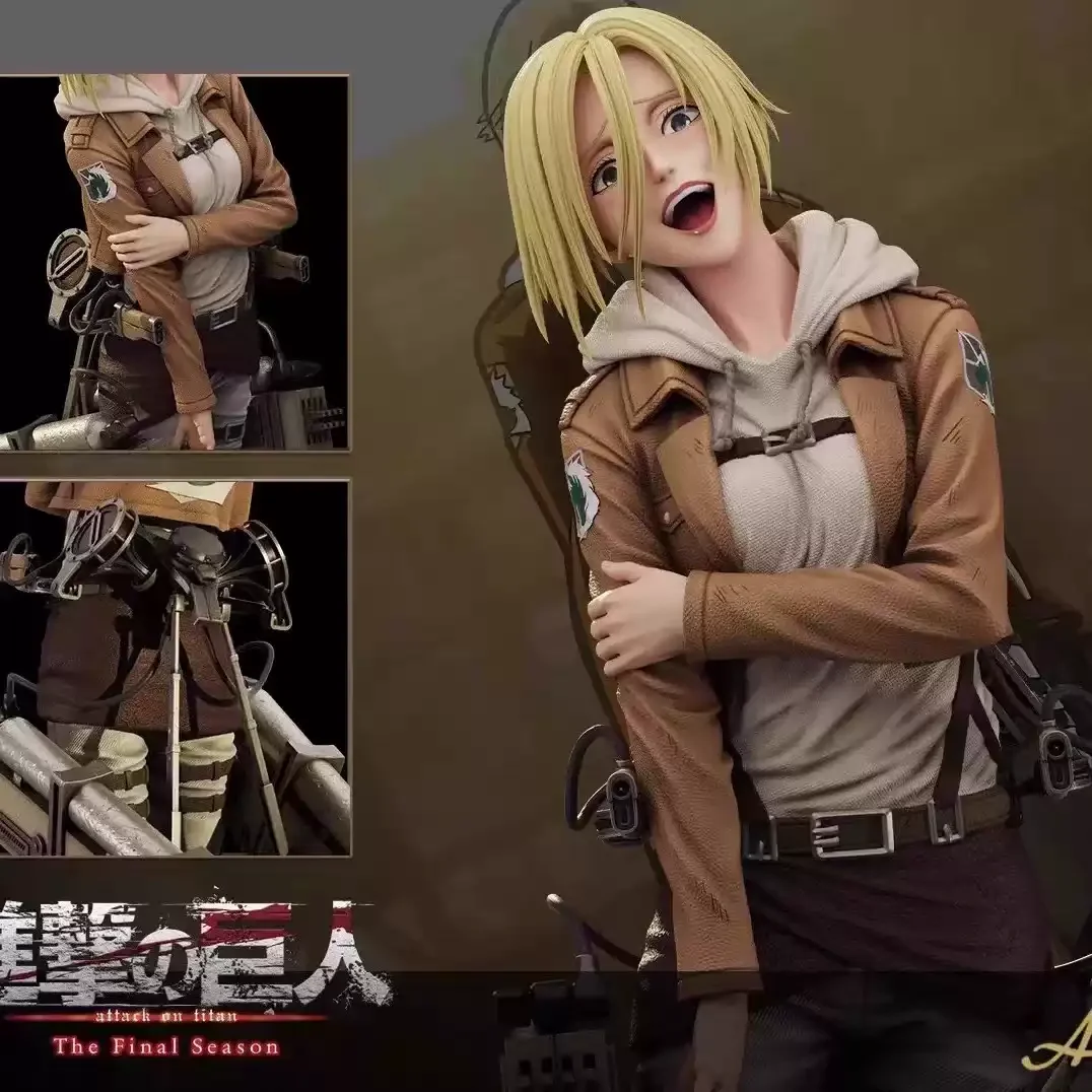 In Stock Attack On Titan Anime Figures Annie Leonhart Figures Pvc Statue Collection Model Room Decoration Birthday Gift Toys