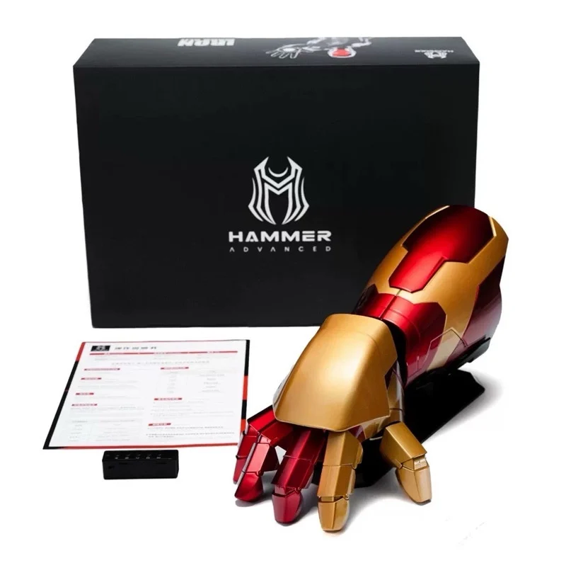 New Marvel Movie Voice Controlled Shapeshifting Armor Iron Man Jarvis Mk42 Arm Wearable Toy Model Figurine Surprise Gift - Image 4