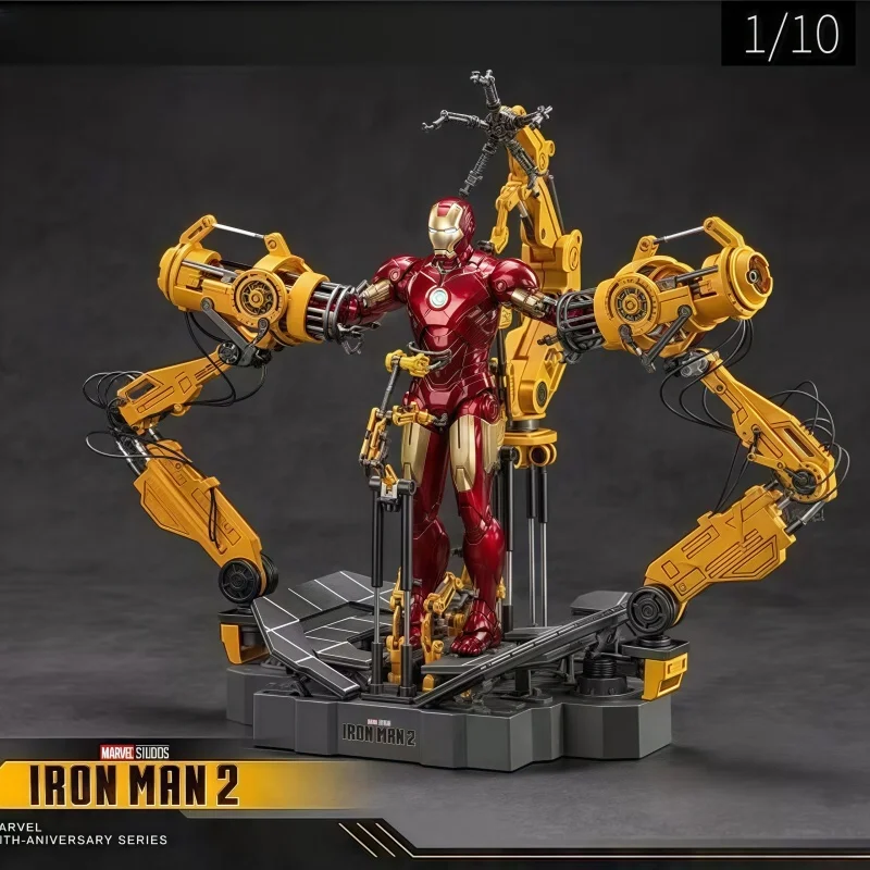 New Original Iron Man Proportion 1/10 Tony Stark Model Action Figure Mk4 Armor Removal Platform Set Collectible Toy In Stock - Image 4