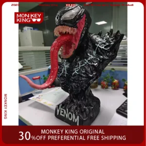 45cm The Avengers Figure Venom Bust Extra Large Anime Collectible Model Resin Room Desktop Ornaments Holiday Gifts Kids Toys
