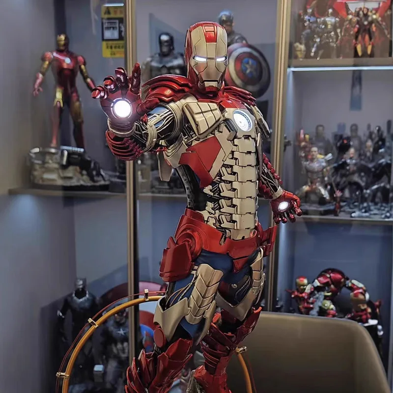 New Product In Stock Marvel Series 66cm 1/4 Iron Man Mk5 Avengers High-End Gk Statue Figurine Model Surprise Gift For Fans