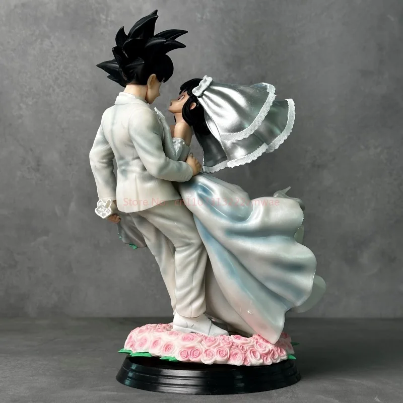 Dragon Ball Z Son Goku & Chichi Wedding Version 31cm Pvc Action Figure Collectible Model Toy Couple Statue Ornament Wedding Gift - Image 4