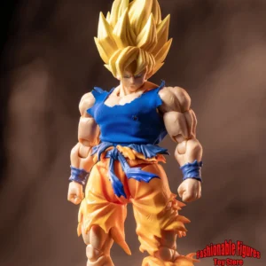SHF 1/12 Men Soldier Vest Super Saiyan 3 Goku Son Goku Dragon Ball Battle Damaged Top T-Shirt Fit 6Inch Action Figure Body