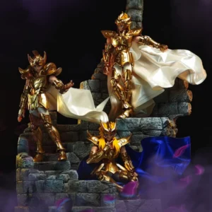 Saint Seiya Anime Shf Seiya Handmade cloak Double layer fabric with Clothes Built In Iron Wire Is for 1/12 Movable Humanoid Toys