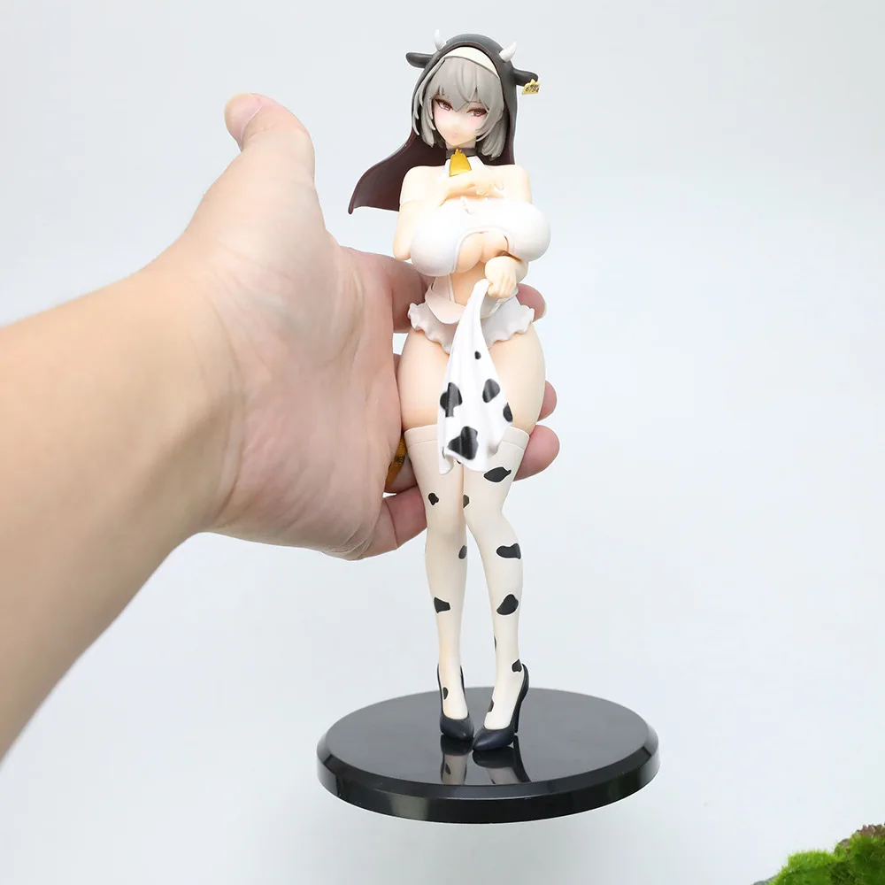 Nyuugyuu Sister Ouko Nun illustration by Biya Anime Girl Figure Cow Pattern Action Figure Sexy Model Doll Toy