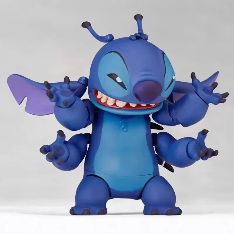Kaiyodo Revoltech Stitch Action Figure – Joint Mobile Model Kit Toy Collection Decorative Figurine For Children Gift
