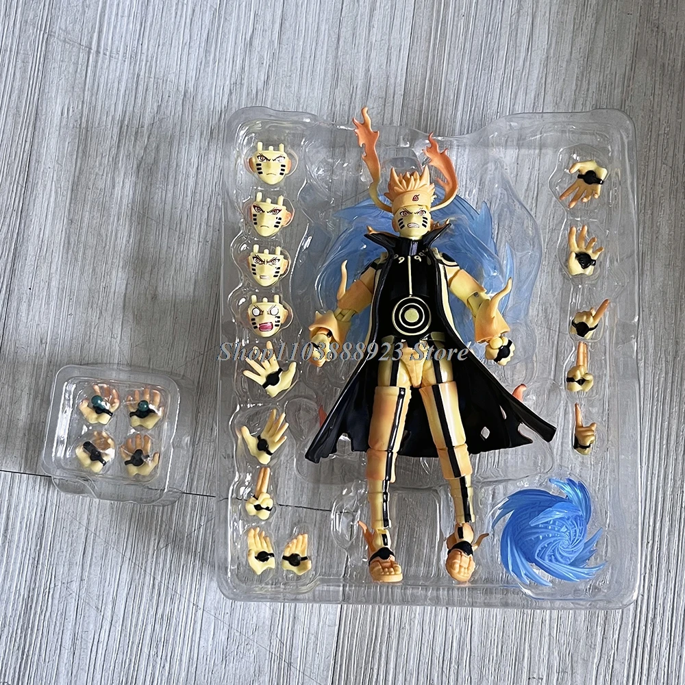 Anime SHF NARUTO UZUMAKI Figure Kurama Link Mode SHFiguarts Action Figure Model Toy Birthday Gifts
