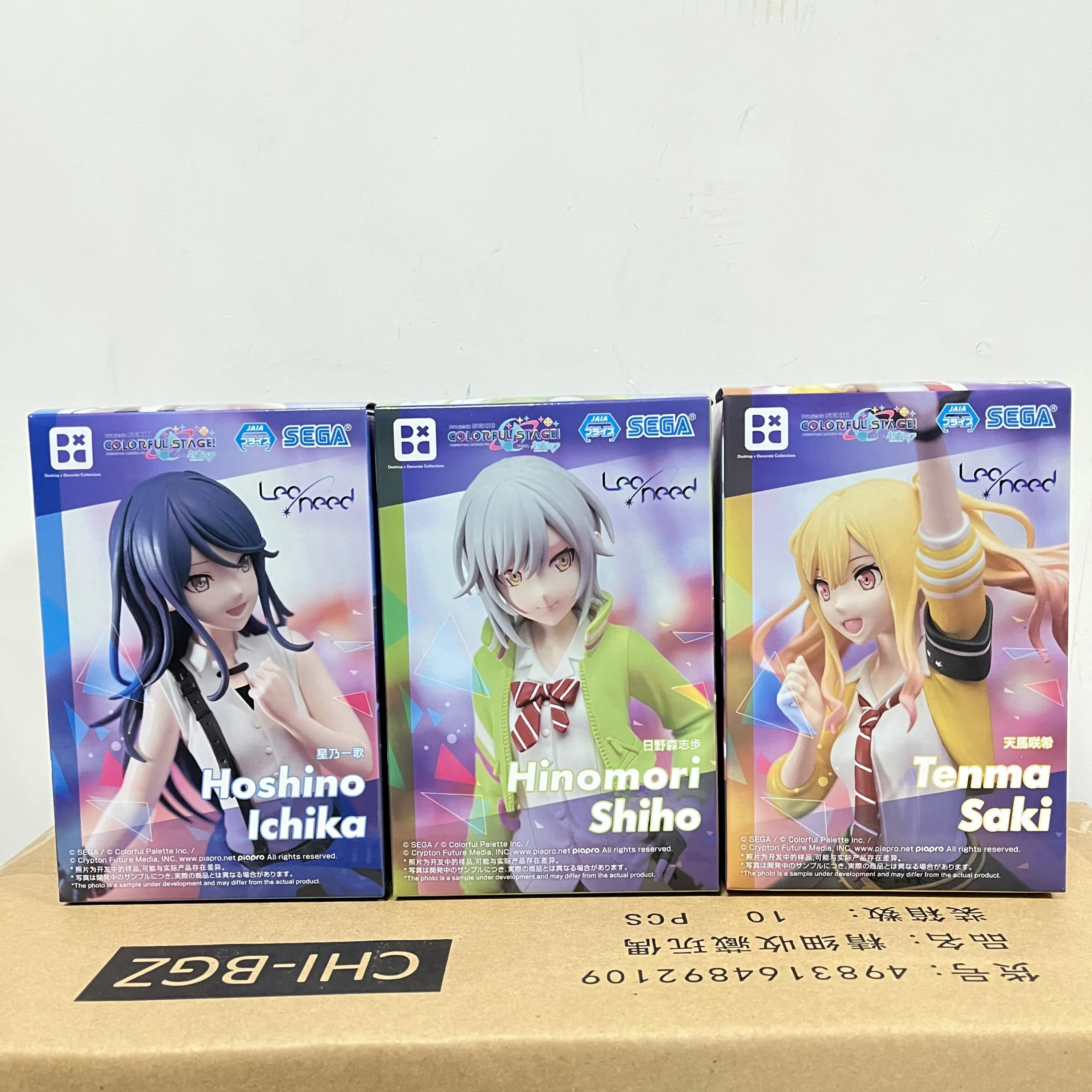 Original SEGA HATSUNE MIKU COLORFUL STAGE Tenma Saki Hoshino Ichika Hinomori Shiho Anime Figure Desktop x Decorate Collections
