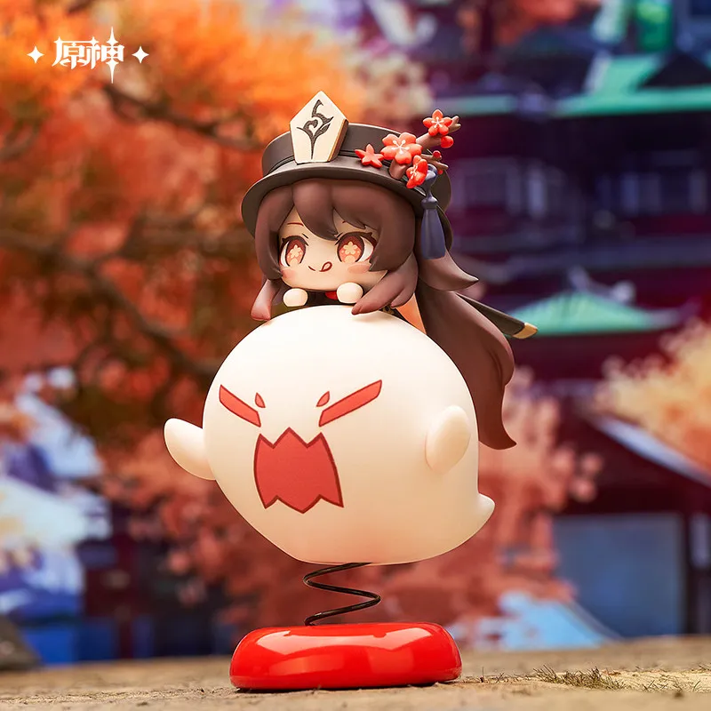 Genuine Genshin Impact Hu Tao Anime Figure Pvc Car Ornament Cute Articulated Model Collectible Desktop Decoration Fun Toy Gift - Image 5