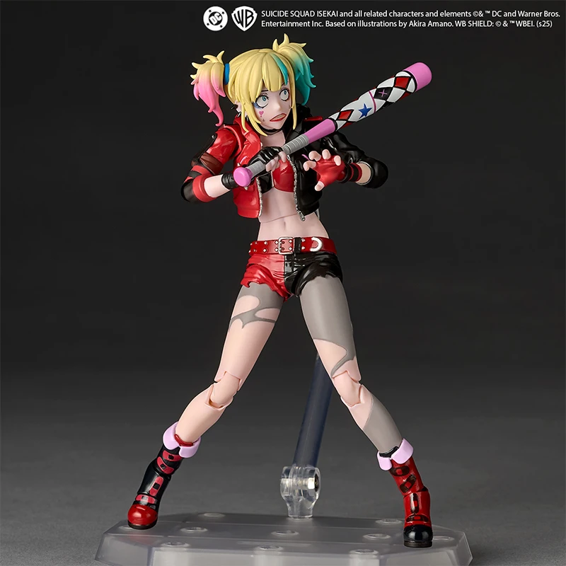 In Stock Kaiyodo Harley Quinn SUICIDE SQUAD ISEKAI VER. Movability Model Toys Revoltech AMAZING YAMAGUCHI The Clown's Girl - Image 3