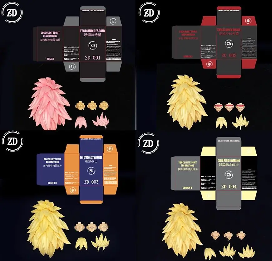 New Zd Studio Dragon Ball Shf Super Saiya Ssj3 Vegito Bardock Son Goku Goku Black Gogeta Head Accessories Kit Birthday Toy Gifts - Image 7