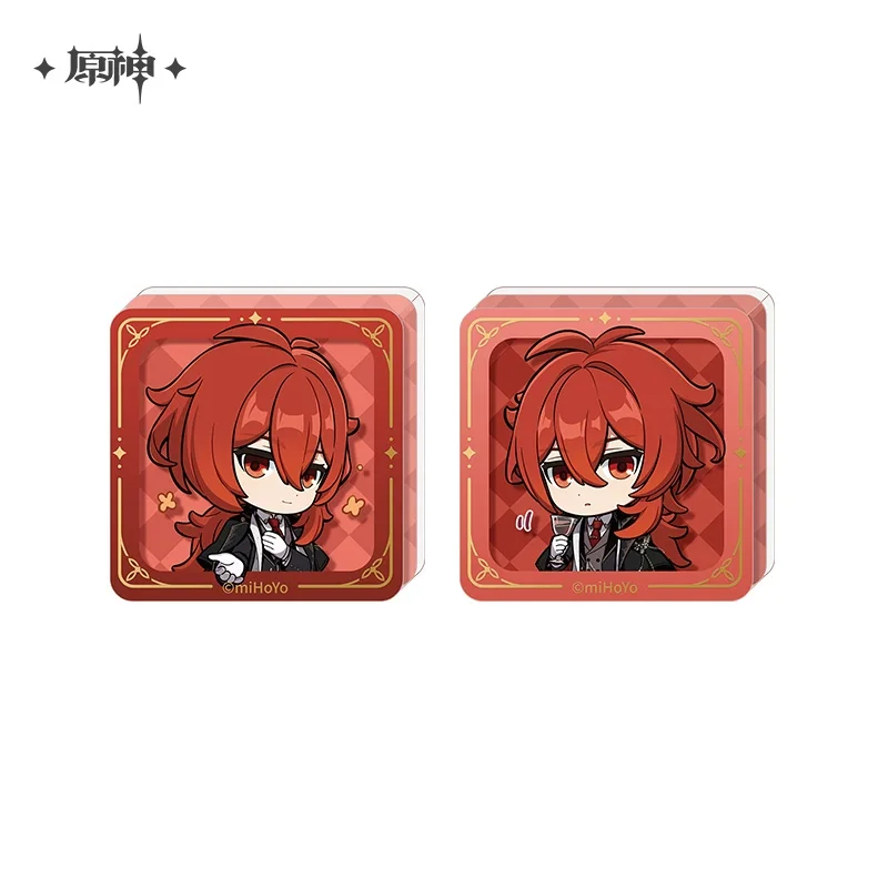 Sunsyea Genshin Impact Official Merch miHoYo Original CYHY Theme Series Diluc Badge Acrylic Stand - Image 7