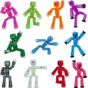 Suction Cup Sucker Sticky Robot Toys Collectable Action Figures Toy Create Stop Motion Animation Great for Kids Ages 4+