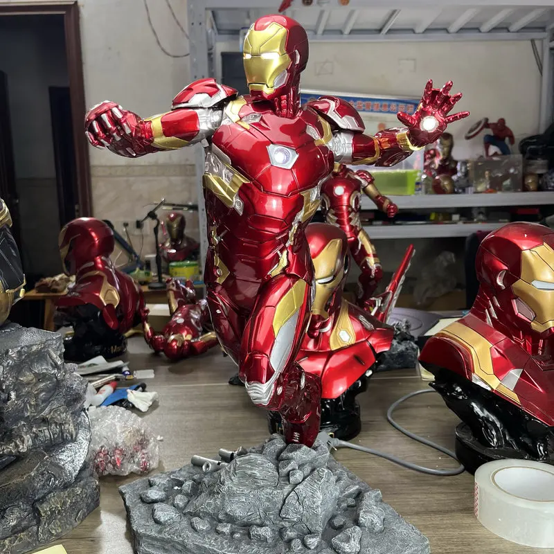 Marvel Avengers Iron Man Mk46 Led Light Up Action Figure High Detail Collectible Model Room Decoration Surprise Gift For Fans - Image 4