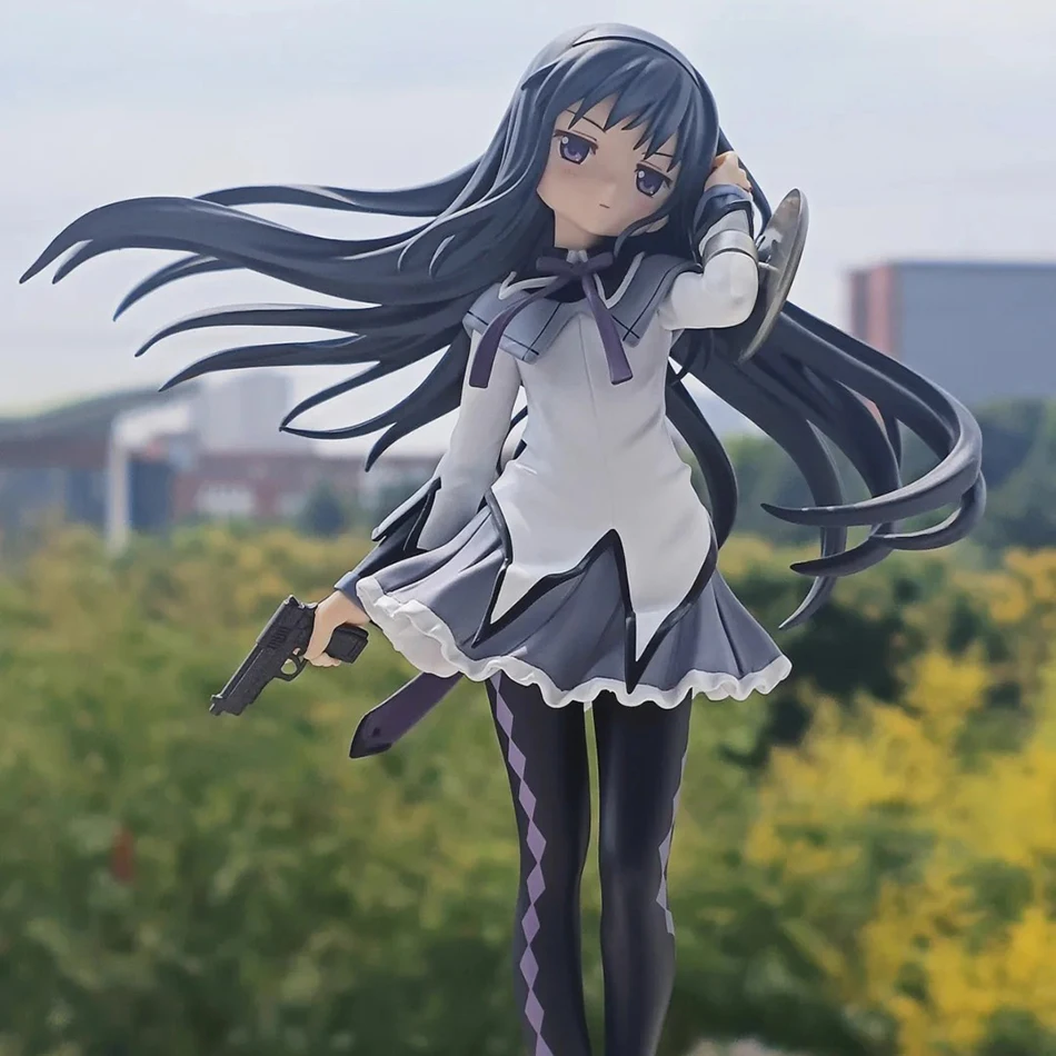 Anime Puella Magi Madoka Magica Figure 17cm Akemi Homura Action Figural Pvc Model Cute Decoration Doll Kids Toys Christmas Gifts - Image 5