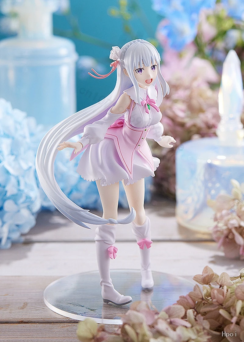 17cm Re: Zero Starting Life in Another World Anime Figure Emilia Action Figures Kawaii Memory Snow Emilia Collection Model Toys