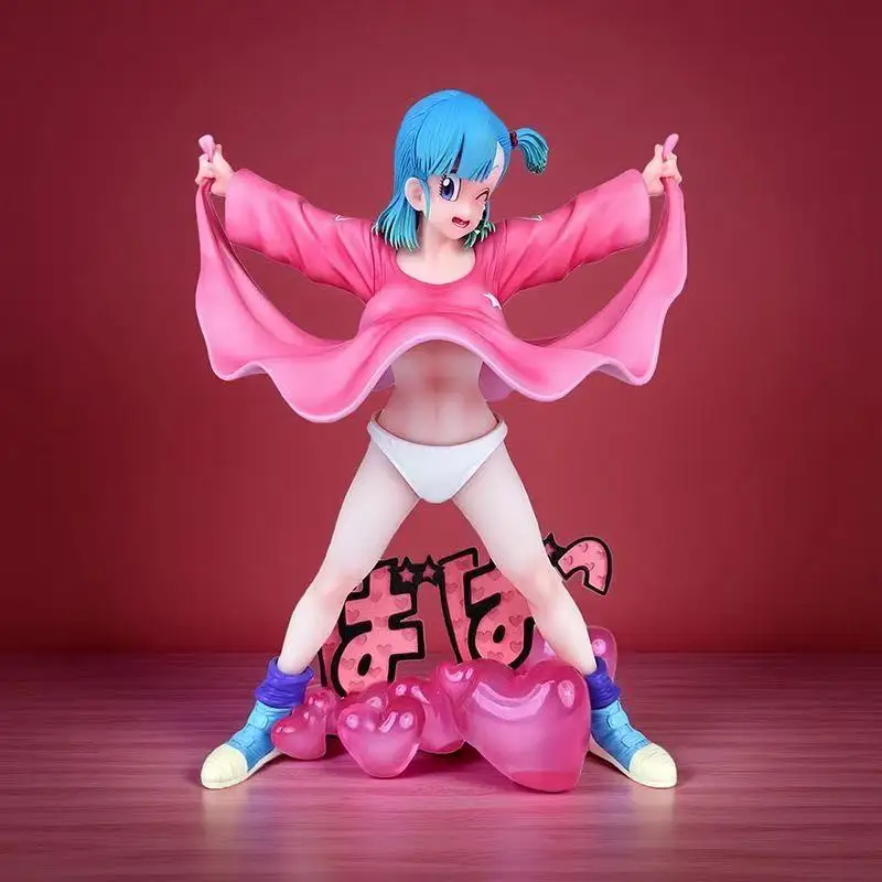 Dragon Ball Z Bulma Figure Lift Up The Skirt Bulma Action Figure Pvc Statue Collection Model Toys Gifts
