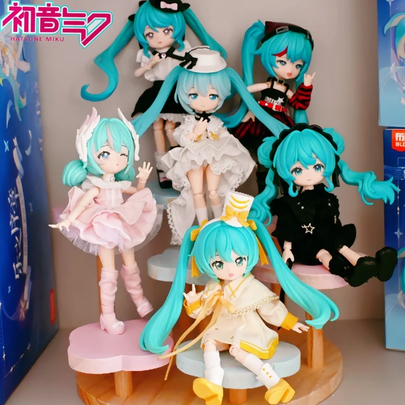 Original Hatsune Miku Vocaloid Series Blind Box 14cm Kawaii Bjd Mystery Box Decoration Anime Figure Collection Gifts Toys