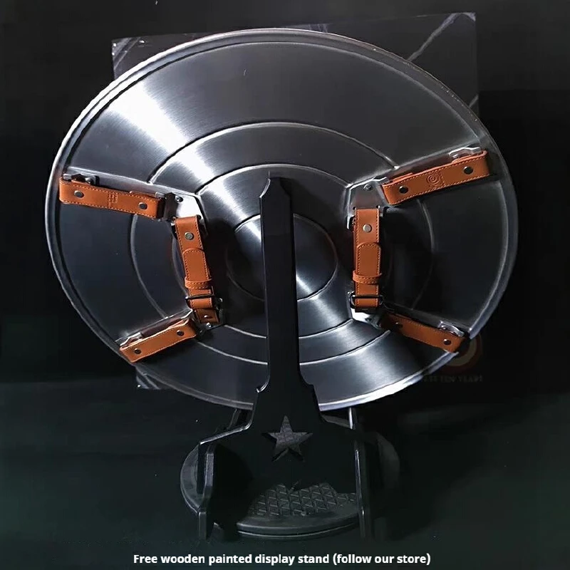 60cm Metal Superhero Captain America Shield Premium Version Model Cosplay Prop Adults And Kids Toys Home Decor Birthday Gift - Image 4