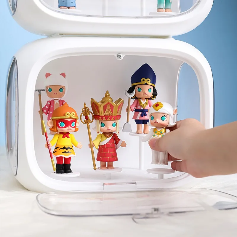 Handmade Display Box Transparent Doll Display Storage Box Acrylic Display Storage Boxes for POP MART Doll Display Rack