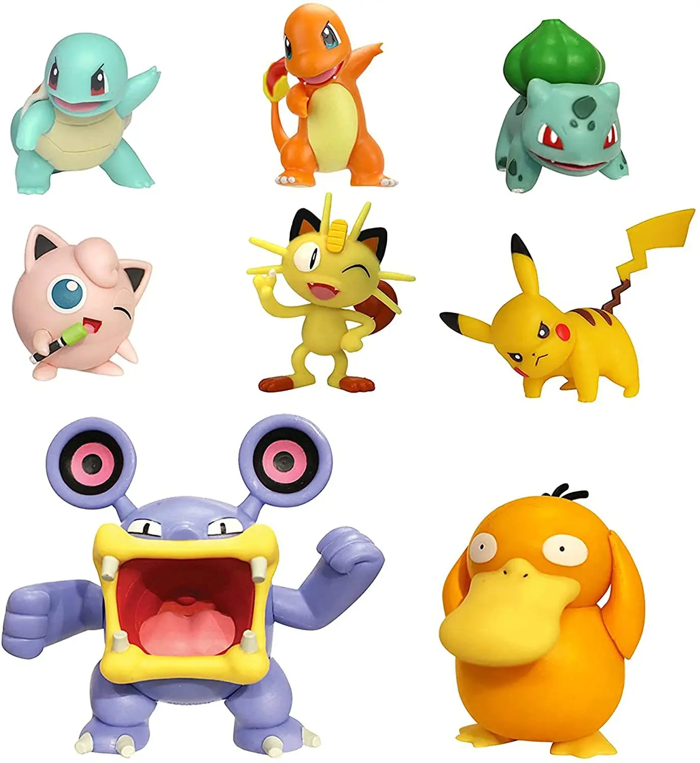 8pcs/set Toy Pocket Monsters Pokemon Pikachu Squirtle Bulbasaur Ash Ketchum Anime Action Figure Toys 8-10CM - Image 3
